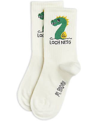 Mini Rodini Calzini Loch Ness - Panna - Cotone Biologico Calzini