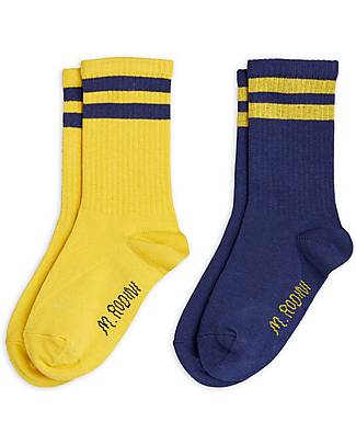 Mini Rodini Calzini Pacco da 2 - Righe - Cotone Bio Calzini