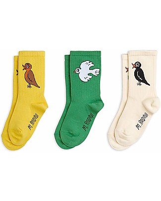 Mini Rodini Calzini Pacco da 3 - Scoiattoli - Cotone Bio Calzini
