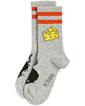 Mini Rodini Calzini - Topo - Grigio - Cotone Bio Calzini