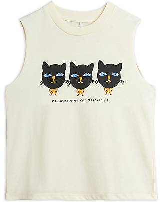 Mini Rodini Canotta - Cat Triples - Cotone bio Canotte