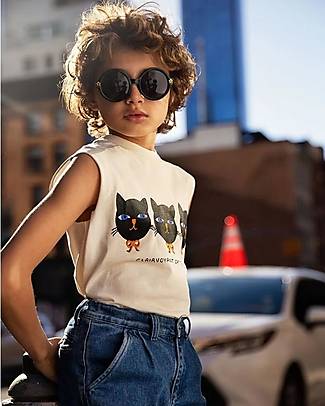 Mini Rodini Canotta - Cat Triples - Cotone bio Canotte