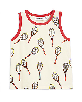 Mini Rodini Canotta Tennis - 100% Cotone bio T-Shirt e Canotte