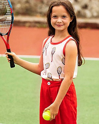 Mini Rodini Canotta Tennis - 100% Cotone bio T-Shirt e Canotte