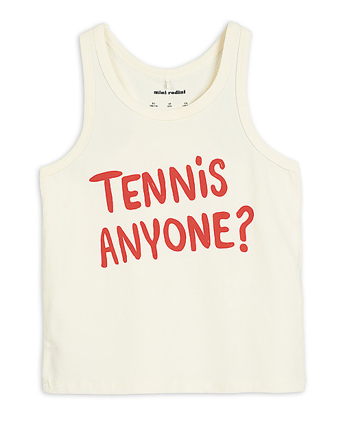 Mini Rodini Canotta Tennis Anyone - 100% Cotone bio Canotte