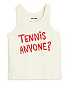Mini Rodini Canotta Tennis Anyone - 100% Cotone bio Canotte