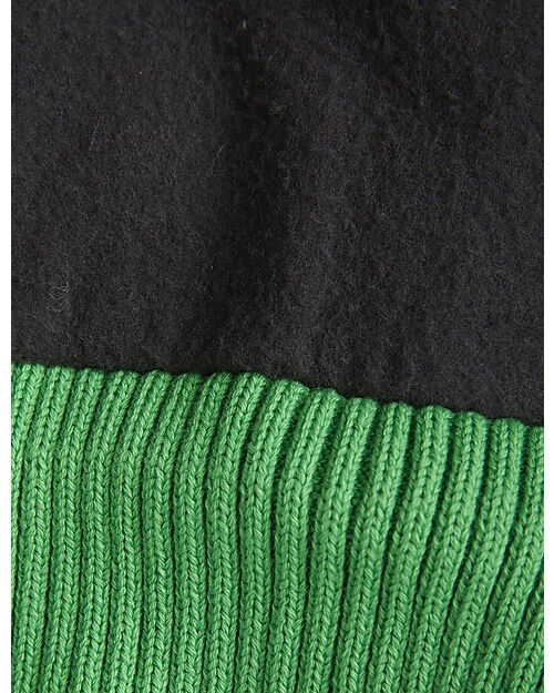 Mini Rodini Cappellino Invernale con Pompom - Verde - 100% Cotone Bio Cappelli Invernali