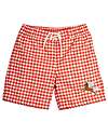 Mini Rodini Costume a Pantaloncino - Cavallino - Rosso e Bianco - 100% Poliestere Riciclato Boxer Mare