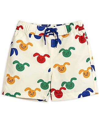 Mini Rodini Costume a Pantaloncino Conigli - Multicolor - Tessuto Reciclato Costumi a Pantaloncino