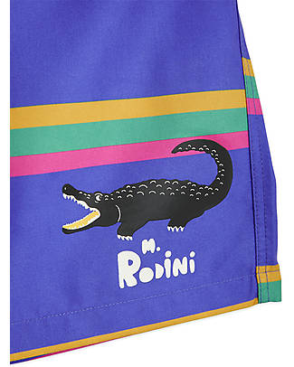 Mini Rodini Costume Pantaloncini - Coccodrillo - 100% Tessuto Riciclato Boxer Mare
