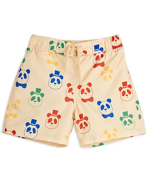 Mini Rodini Costume Pantaloncini - Panda - 100% Tessuto Riciclato Boxer Mare