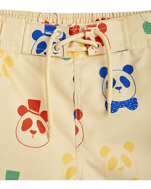 Mini Rodini Costume Pantaloncini - Panda - 100% Tessuto Riciclato Boxer Mare