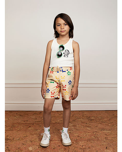 Mini Rodini Costume Pantaloncini - Panda - 100% Tessuto Riciclato Boxer Mare