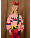 Mini Rodini Felpa Adored - Rosa - 100% Cotone Bio GOTS Felpe