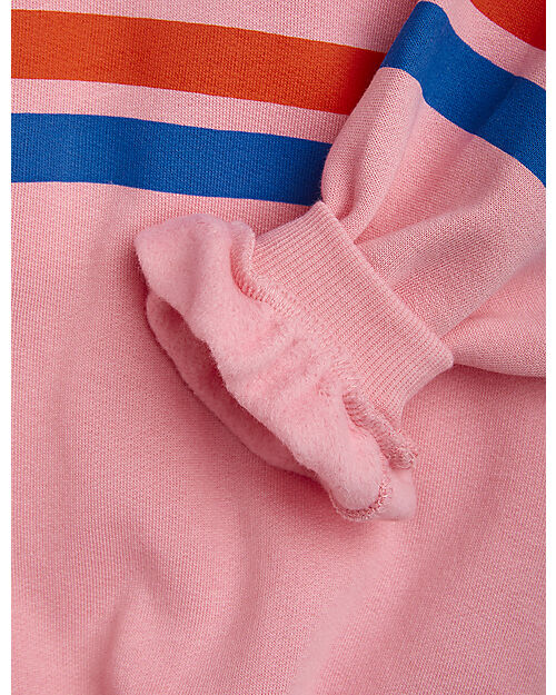 Mini Rodini Felpa Adored - Rosa - 100% Cotone Bio GOTS Felpe