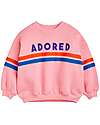 Mini Rodini Felpa Adored - Rosa - 100% Cotone Bio GOTS Felpe