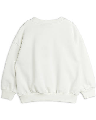 Mini Rodini Felpa - Avvoltoio - Bianco - 100% Cotone Bio Felpe