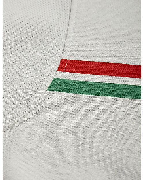 Mini Rodini Felpa - Bianca a Righe - 100% Cotone Bio GOTS Felpe