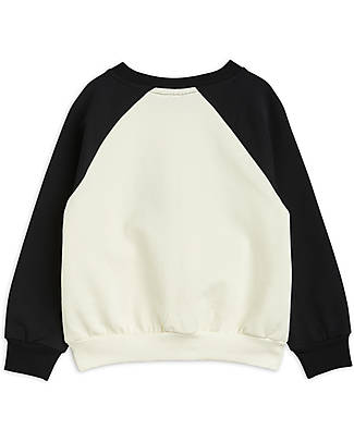 Mini Rodini Felpa con Maniche a Contrasto - Cat triplets - Cotone Bio Felpe