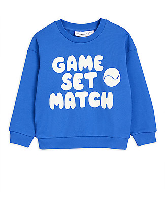 Mini Rodini Felpa Game Set Match - 100% Cotone Bio Felpe