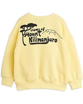 Mini Rodini Felpa - Kilimangiaro - Giallo - 100% Cotone Bio Felpe
