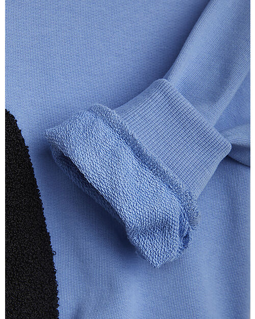 Mini Rodini Felpa Maniche Lunghe - Bloodhound - Azzurro - 100% Cotone Bio GOTS Felpe