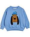 Mini Rodini Felpa Maniche Lunghe - Bloodhound - Azzurro - 100% Cotone Bio GOTS Felpe