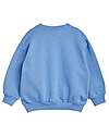 Mini Rodini Felpa Maniche Lunghe - Bloodhound - Azzurro - 100% Cotone Bio GOTS Felpe