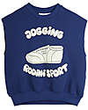 Mini Rodini Felpa smanicata Jogging - Blu - 100% Cotone Bio Felpe
