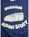 Mini Rodini Felpa smanicata Jogging - Blu - 100% Cotone Bio Felpe