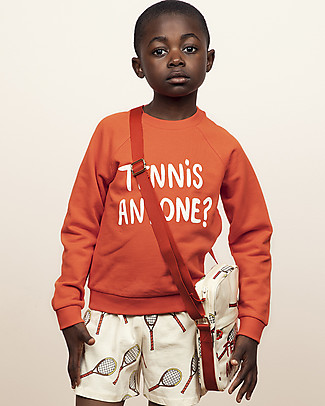 Mini Rodini Felpa Tennis Anyone - 100% Cotone Bio Felpe