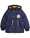Mini Rodini Giacca con Cappuccio Imbottita Orso Polare - Blu - Inverno non ti Temo! Giacche