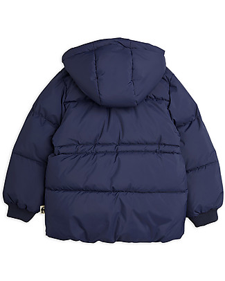 Mini Rodini Giacca con Cappuccio Imbottita Orso Polare - Blu - Inverno non ti Temo! Giacche