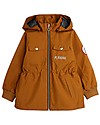 Mini Rodini Giacca con Cappuccio Impermeabile - Shell - Marrone Impermeabili
