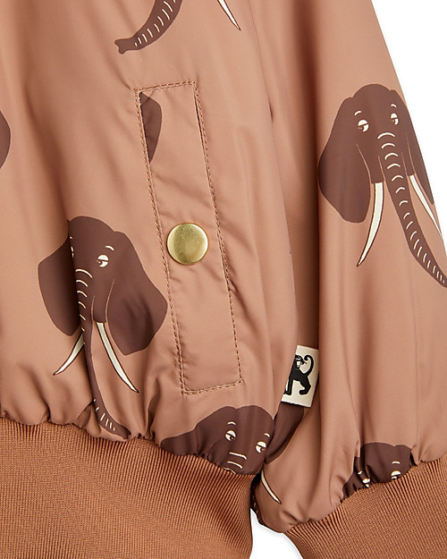 Mini Rodini Giacca da Baseball - Elefante - 100% Tessuto Riciclato! Giacche