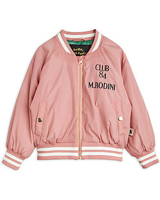 Mini Rodini Giacca da Baseball - Pigeons - Rosa - 100% Tessuto Riciclato! Giacche