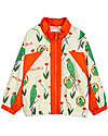 Mini Rodini Giacca da Tuta - Stampa di Pappagalli - 100% Nylon Riciclato Giacche