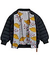 Mini Rodini Giubbotto Termico Bomber Ufo Reversibile, Grigio/Nero - 100% Tessuto Riciclato Giacche