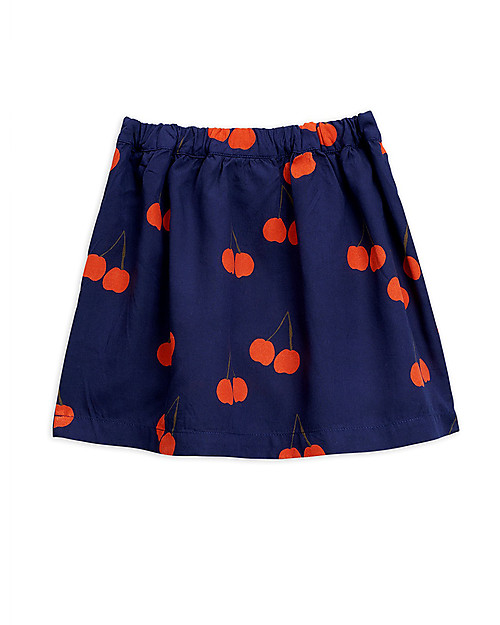 Mini Rodini Gonna Ciliegie, Blu - Tencel Gonne_
