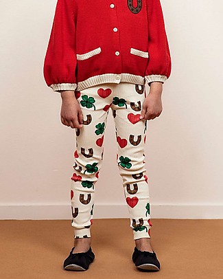 Mini Rodini Leggings della Fortuna a Coste - Cotone bio Elasticizzato Leggings