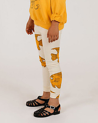 Mini Rodini Leggings Pesci a Coste - Cotone bio Elasticizzato Leggings