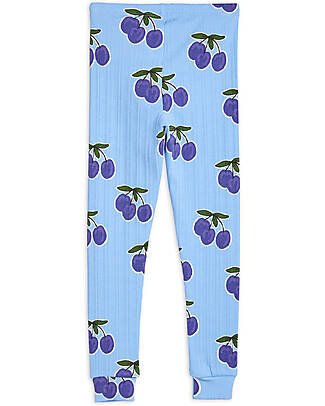 Mini Rodini Leggings - Prugna Blu - Cotone Bio GOTS Leggings