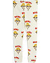 Mini Rodini Leggins Hike - Bianco - 100% Cotone Bio Pantaloni Lunghi