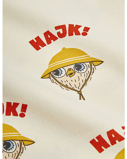 Mini Rodini Maglietta a maniche corte Hike - Bianco - 100% Cotone Bio T-shirt