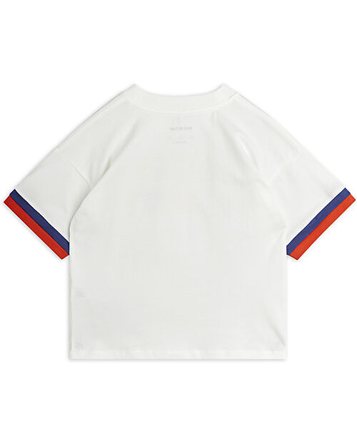 Mini Rodini Maglietta a maniche corte Super Sporty - Bianco - 100% Cotone Bio T-shirt