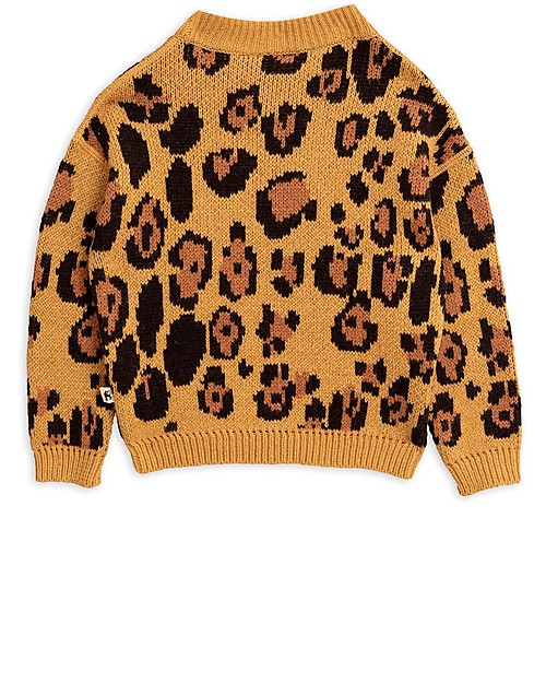 Mini Rodini Maglione Leopardo - Misto Lana e Cotone bio Maglioni