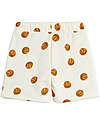 Mini Rodini Pantaloncini Corti Basket - Bianco - 100% Cotone Bio Pantaloni Corti