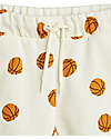 Mini Rodini Pantaloncini Corti Basket - Bianco - 100% Cotone Bio Pantaloni Corti