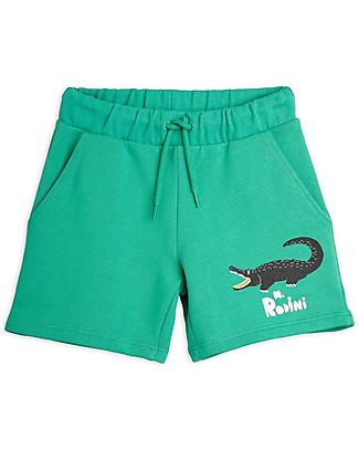 Mini Rodini Pantaloncini Corti - Coccodrillo - 100% Cotone Bio Pantaloni Corti