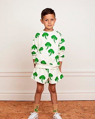 Mini Rodini Pantaloncini Corti - Elefanti - 100% Cotone Bio Pantaloni Corti
